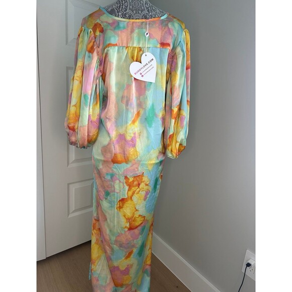 Buddy Love Silky Maxi Sunny Love Dress Maxi Women’s Small - Picture 11 of 12
